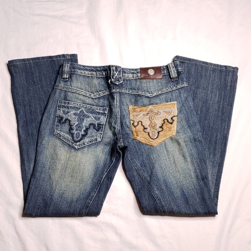 Antik Denim Size 31 Blue Jeans Stretch Bootcut USA - Picture 2 of 7